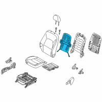 OEM Kia Rio Heater-Front Seat Back Diagram - 883951WAB0