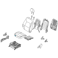 OEM 2015 Kia Rio Pad Assembly-Front Seat Cushion Diagram - 882501WAC1
