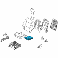 OEM 2014 Kia Rio Heater-Front Seat Cushion Diagram - 881951WBA0