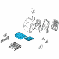 OEM Kia Cushion Assembly(W/O Track Diagram - 882001WEL0BGQ