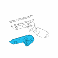 OEM 2012 Lexus IS F Insulator, Exhaust Manifold Heat, NO.1 Diagram - 17167-38100