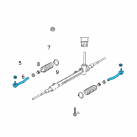 OEM Nissan Leaf Socket Kit-Tie Rod Diagram - D8640-3SG1A