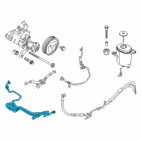 OEM BMW 535d xDrive Power Steering Hose Diagram - 32416781835