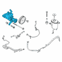 OEM 2015 BMW 535d Power Steering Pump Diagram - 32-41-6-867-159