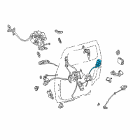 OEM 2000 Toyota Sienna Lock Assembly Diagram - 69330-08010