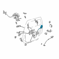 OEM 2003 Toyota Sienna Lock Assembly Diagram - 69330-08010