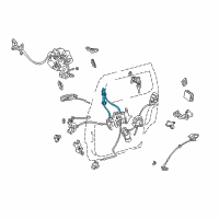 OEM 1999 Toyota Sienna Handle, Inside Diagram - 69207-08010-B0