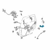 OEM 2003 Toyota Sienna Roller & Bracket Diagram - 68350-08010