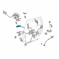 OEM 2002 Toyota Sienna Handle, Outside Diagram - 69230-08020-B0