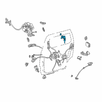 OEM 1999 Toyota Sienna Cylinder & Keys Diagram - 69054-45010