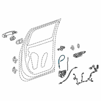 OEM 2020 GMC Sierra 1500 Lock Cable Diagram - 23397317