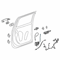OEM 2020 Chevrolet Silverado 1500 Lock Rod Diagram - 84139762