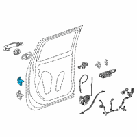 OEM 2021 Cadillac Escalade ESV Upper Hinge Diagram - 23396437