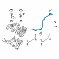 OEM 2017 Lincoln MKX Filler Pipe Diagram - G2GZ-9034-A