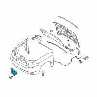 OEM Mercury Latch Diagram - 6E5Z-16700-AA