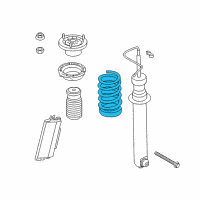 OEM 2018 BMW M6 Gran Coupe Coil Spring, Rear Diagram - 33-53-7-850-125