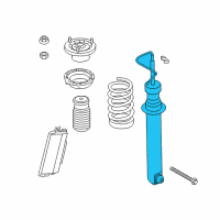 OEM 2013 BMW M5 Rear Left Shock Absorber Spring Coil Strut Diagram - 33-52-7-850-117