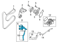 OEM Hyundai Elantra FITTING ASSY-WATER INLET Diagram - 25620-2J101