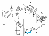 OEM 2022 Hyundai Kona Electric Hose Assembly-Heater Pipe Diagram - 25480-2J000