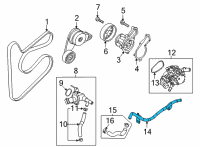 OEM 2022 Hyundai Kona Electric Pipe-Heater Diagram - 25457-2J700