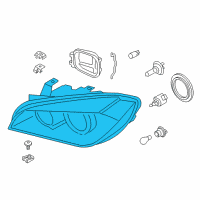 OEM 2015 BMW X1 Left Headlight Diagram - 63-11-7-290-237