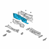 OEM Lexus SC430 Panel Sub-Assy, Dash Diagram - 55101-24131