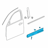 OEM Cadillac XT4 Lower Molding Diagram - 84646666