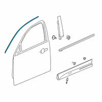 OEM 2019 Cadillac XT4 Reveal Molding Diagram - 84573343