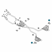 OEM 2012 Jeep Liberty ISOLATOR-Exhaust Support Diagram - 52128501AA