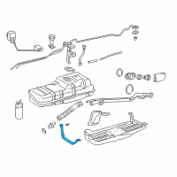 Genuine Toyota Fuel Tank Mount Strap diagram