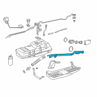 OEM 1997 Toyota 4Runner Pipe Sub-Assy, Fuel Tank Inlet Diagram - 77201-35510