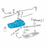 OEM 2002 Toyota 4Runner Fuel Tank Diagram - 77001-3D480