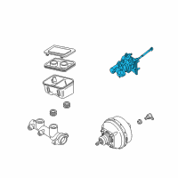 OEM 1996 GMC Savana 2500 Power Brake Booster ASSEMBLY Diagram - 15192190