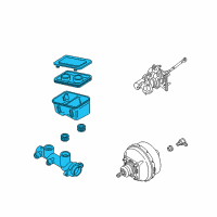 OEM Chevrolet P30 Master Cylinder Assembly Diagram - 18039263