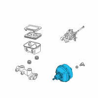 OEM 1999 Chevrolet P30 Booster Parking Brake Vacuum Diagram - 18029961