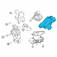 OEM 2012 Ram 1500 Bracket-Engine Mount Diagram - 52122805AF