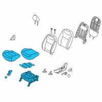 OEM 2016 Kia Soul Cushion Assembly-Front Seat Diagram - 88100B2090KF6