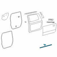 OEM 2015 Toyota Tundra Lower Weatherstrip Diagram - 67888-0C040