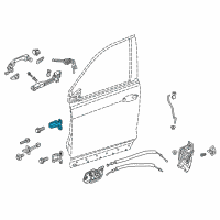 OEM 2022 Honda Passport Hinge, Left Front Door (Upper) Diagram - 67450-T4F-H01ZZ