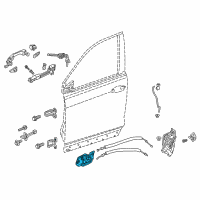 OEM Honda Ridgeline Handle Assembly, Passenger Side Inside (Wisteria Light Gray) Diagram - 72120-TG7-A01ZC
