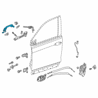 OEM 2017 Honda Pilot Handle, Left Front (Crystal Black Pearl) Diagram - 72181-TG7-A81ZD