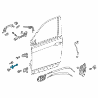 OEM 2021 Honda Pilot Checker Complete, Front Diagram - 72340-TG7-A02