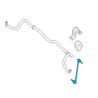 OEM 2016 Nissan Rogue Rod Connector STABILIZER LH Diagram - 54668-4BA0C