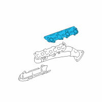 OEM Lexus GX470 Gasket, Exhaust Manifold To Head, LH Diagram - 17198-50010