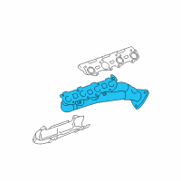 OEM 2008 Toyota Tundra Exhaust Manifold Diagram - 17104-50220