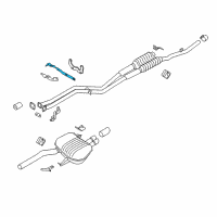 OEM 2011 BMW 528i Bracket, Front Pipe Diagram - 18-20-7-578-169