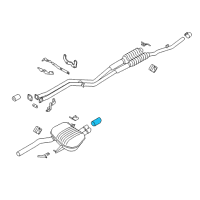 OEM 2011 BMW 528i Repair Exhaust Cover Diagram - 18-30-8-508-232