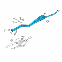 OEM 2011 BMW 528i Exhaust Pipe Diagram - 18-30-7-590-565