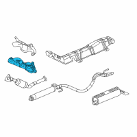 OEM 2005 Chevrolet Cobalt Engine Exhaust Manifold Diagram - 12581284