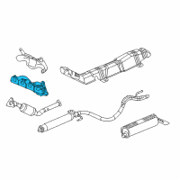 OEM Saturn Vue Engine Exhaust Manifold Diagram - 12581284